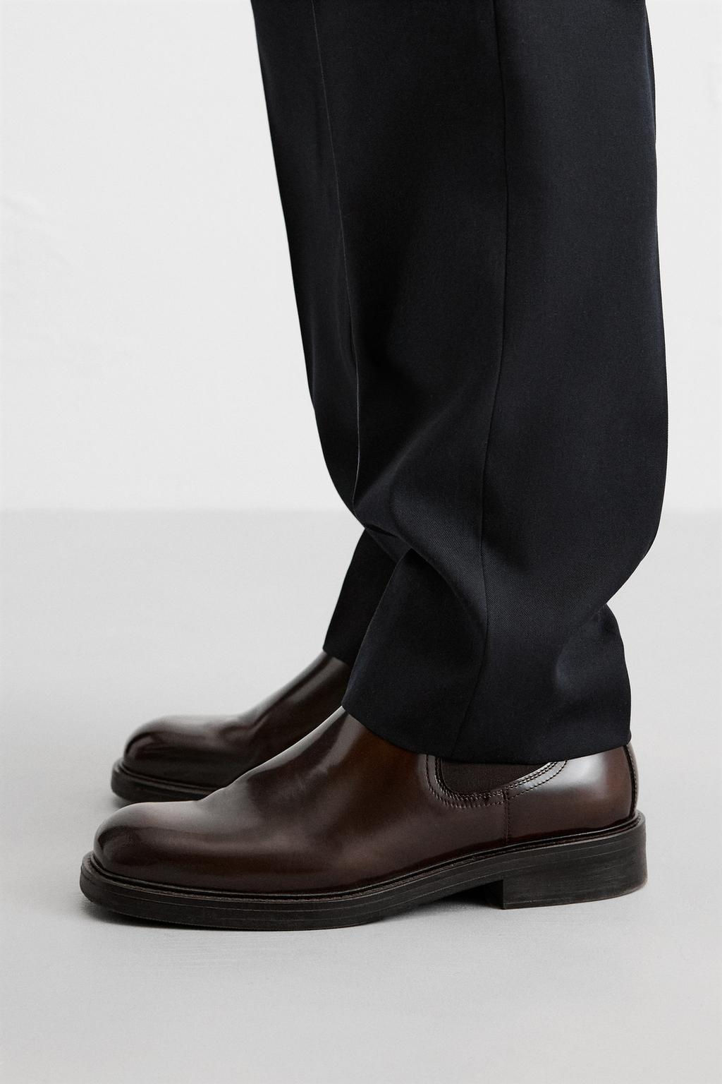 LEATHER CHELSEA BOOTS - LIMITED EDITION - Zara фото 3