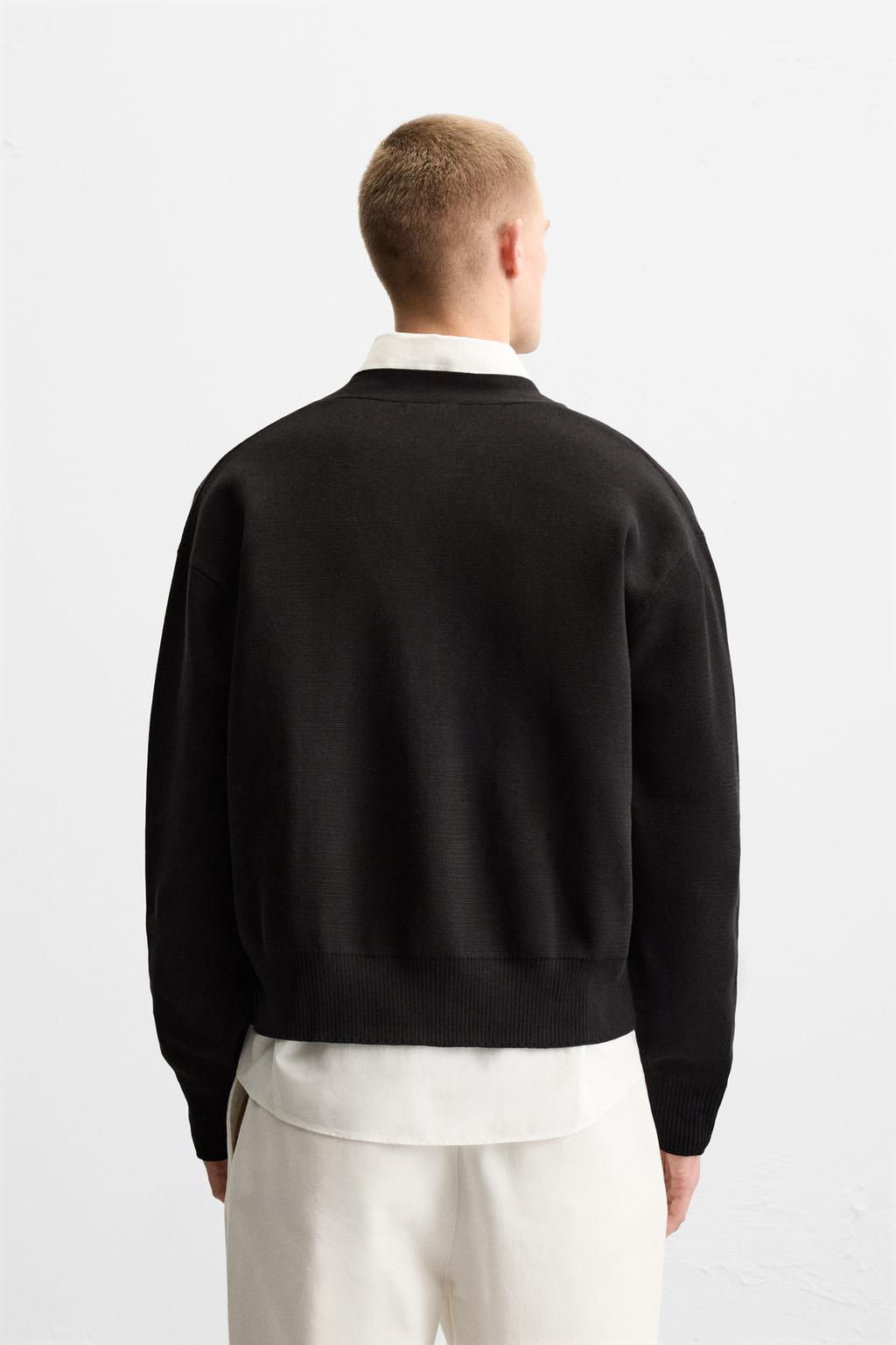 TEXTURED COTTON CARDIGAN - Zara фото 3