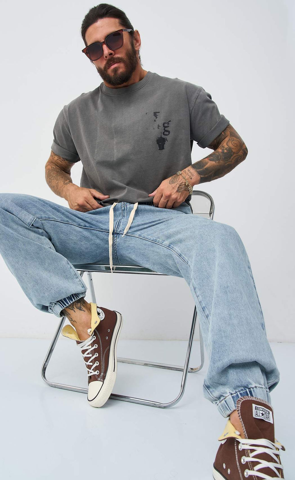 Джинсы F421-0159J l.blue - Fine joyce фото 7