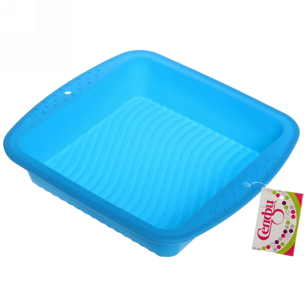 Цена за 2 шт. Форма силиконовая 1,2л "Квадрат" 23*23*4,5 см