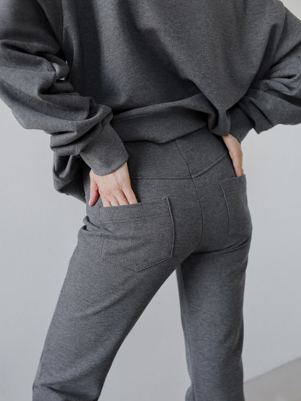 Брюки-клеш женские Pike, темный меланж - Inzibe фото 2