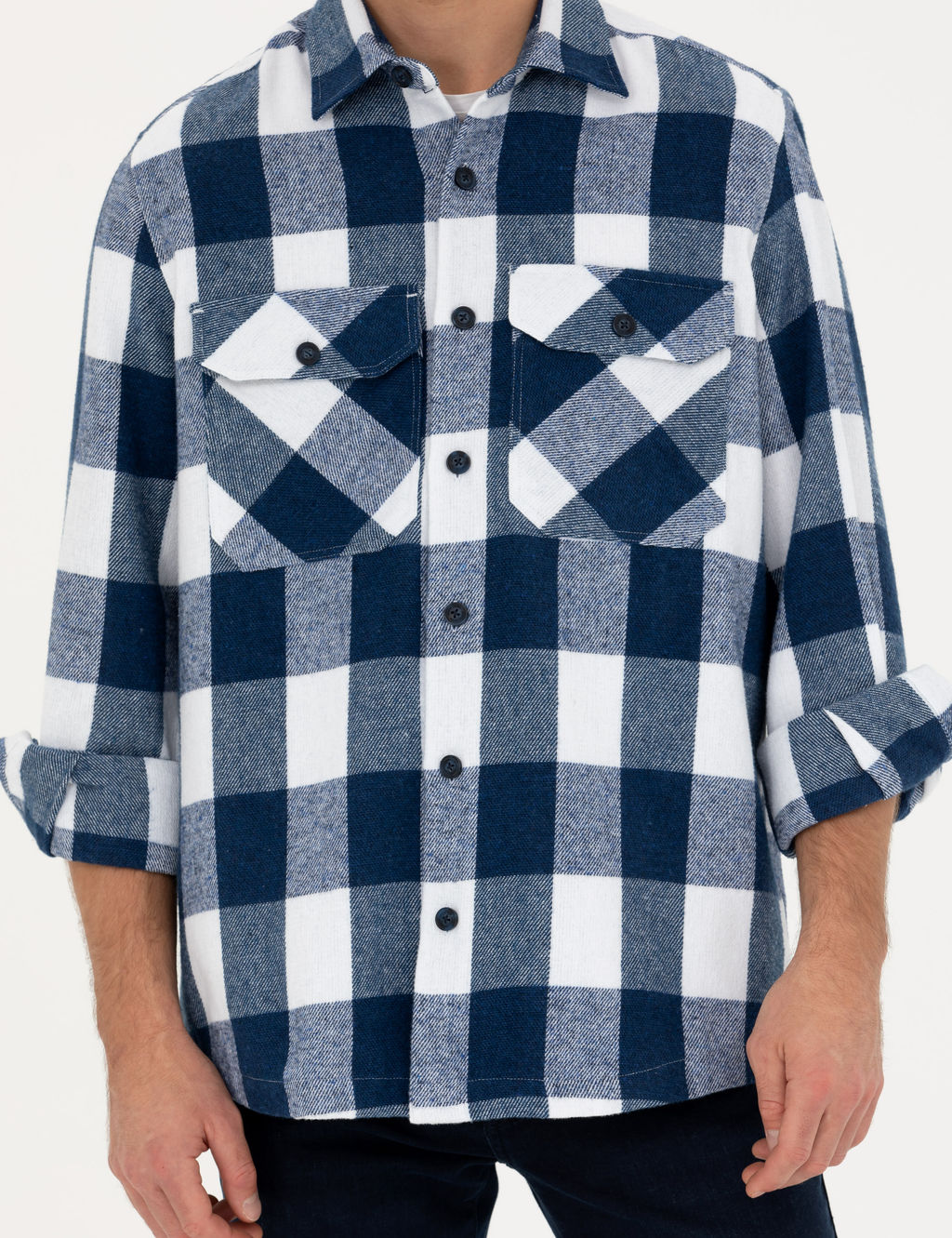 Lacivert Comfort Fit G_mlek Ceket - Pierre cardin фото 6