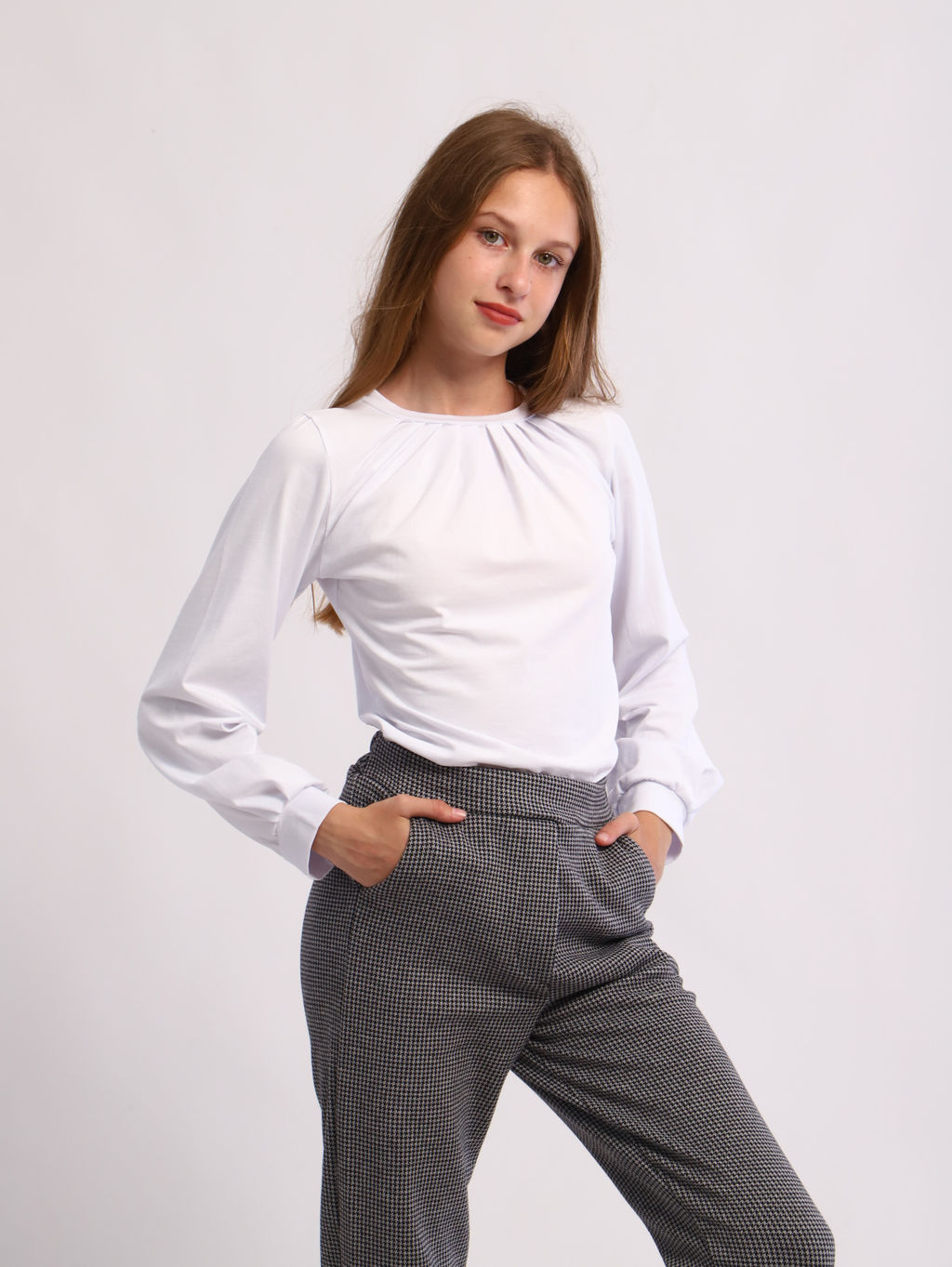 Лонгслив Амелия белый