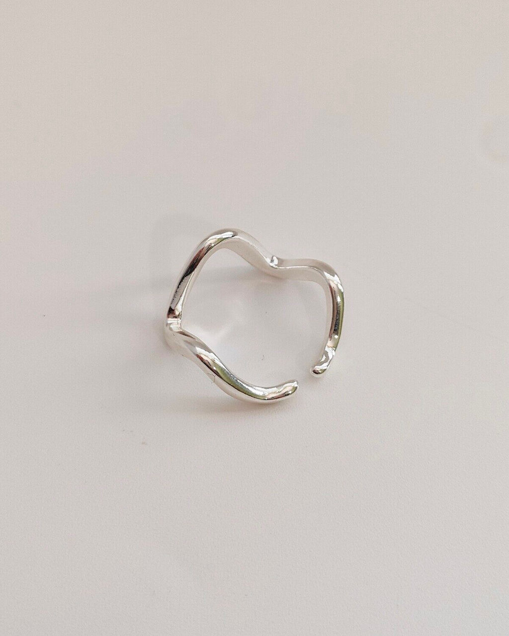 Кольцо с белым серебрением