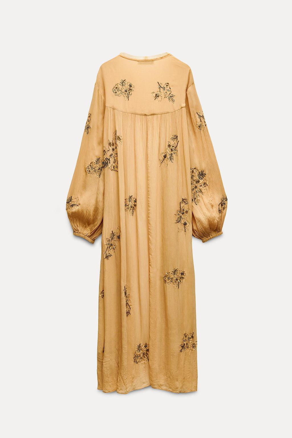 LONG BEADED KIMONO - Zara фото 3