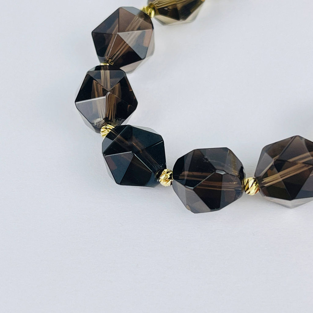 Браслет регулируемый с камнем Раухтопаз - Радуга самоцветов фото 3