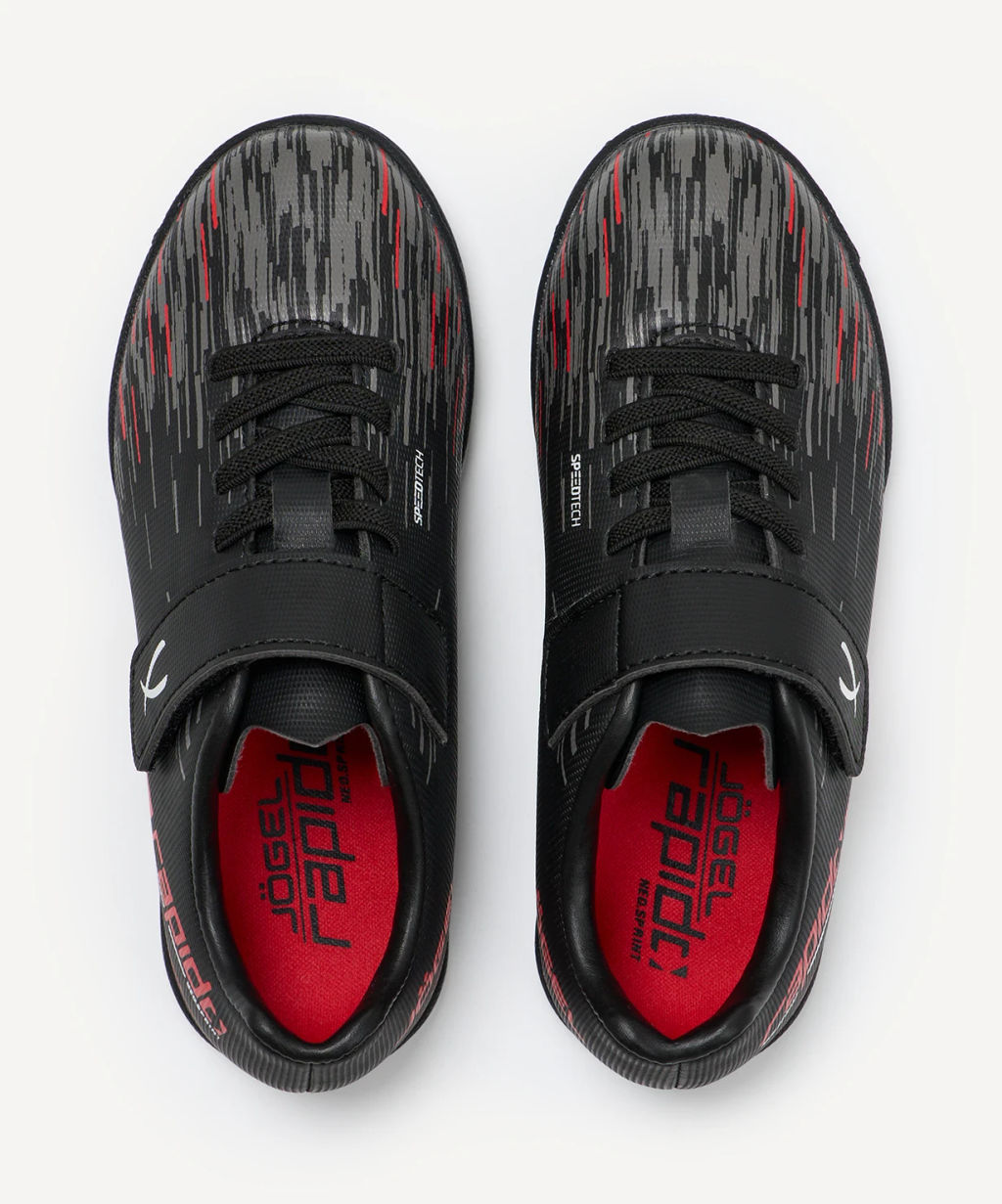 БЕЗ УПАКОВКИ Бутсы многошиповые JOGEL Rapido TF Black/grey, детский