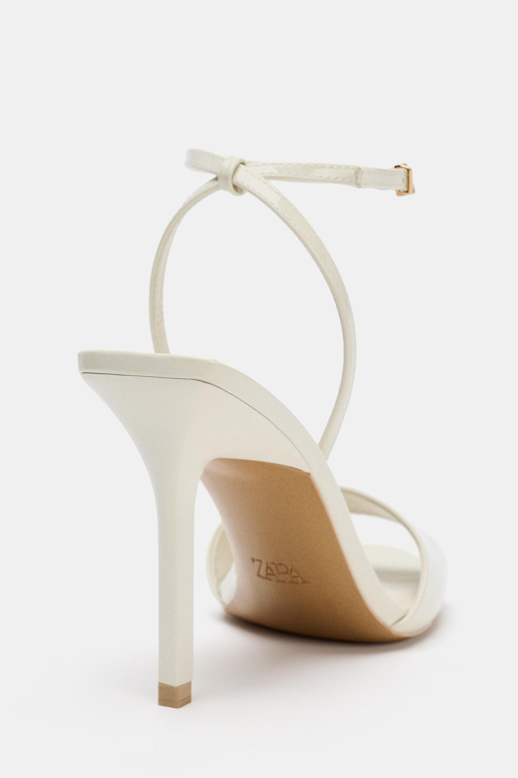 SANDALIA ACHAROLADA TAC?N / Crudo - Zara фото 5