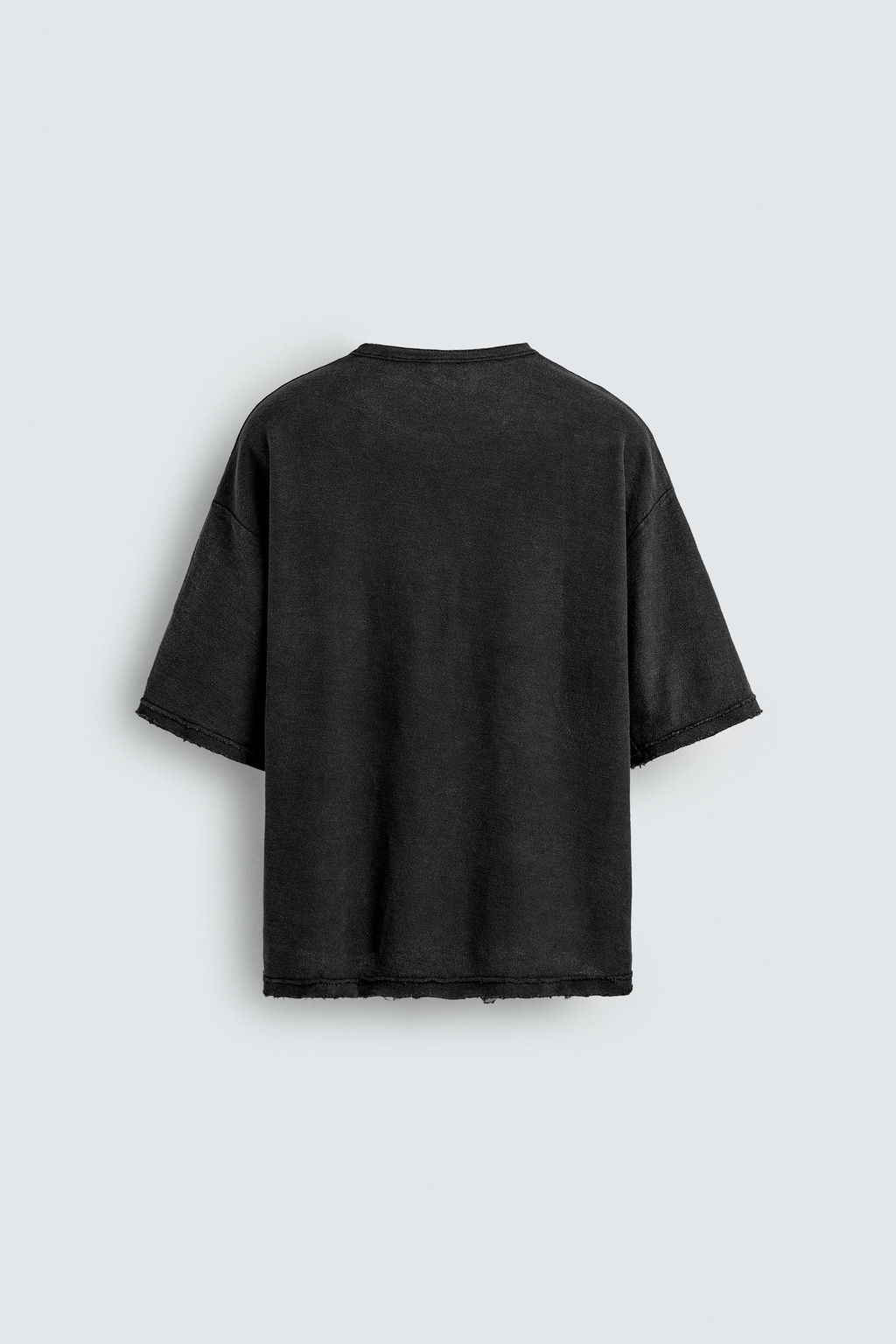 WASHED PRINT KNIT T-SHIRT