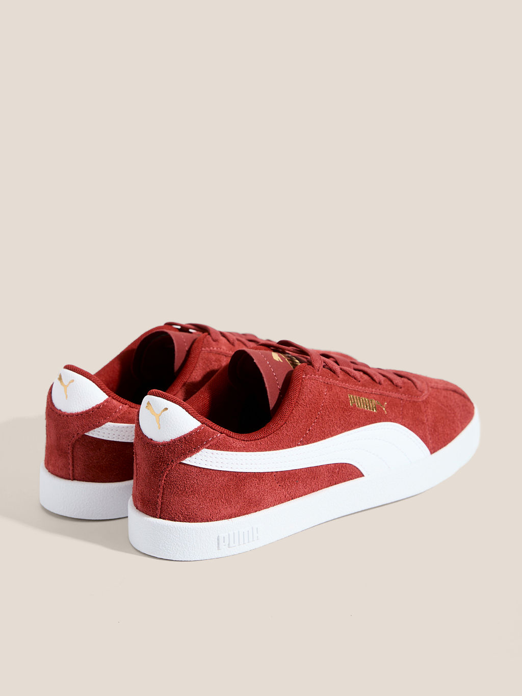 Женские кеды PUMA Puma Club II Артикул 4587609, коричнево-красный