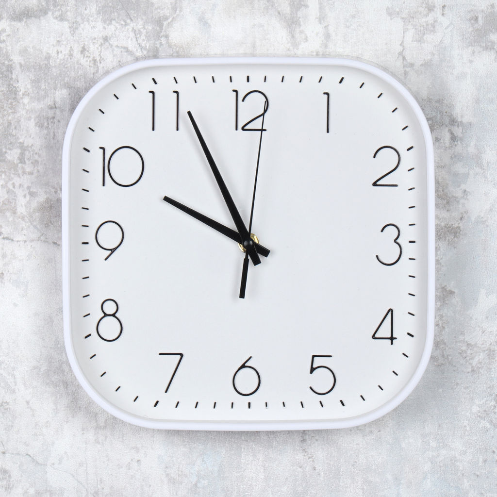 Часы настенные 25 см белые / Y8025T6-3 /уп 40/ - ГалеонТрейд фото 3