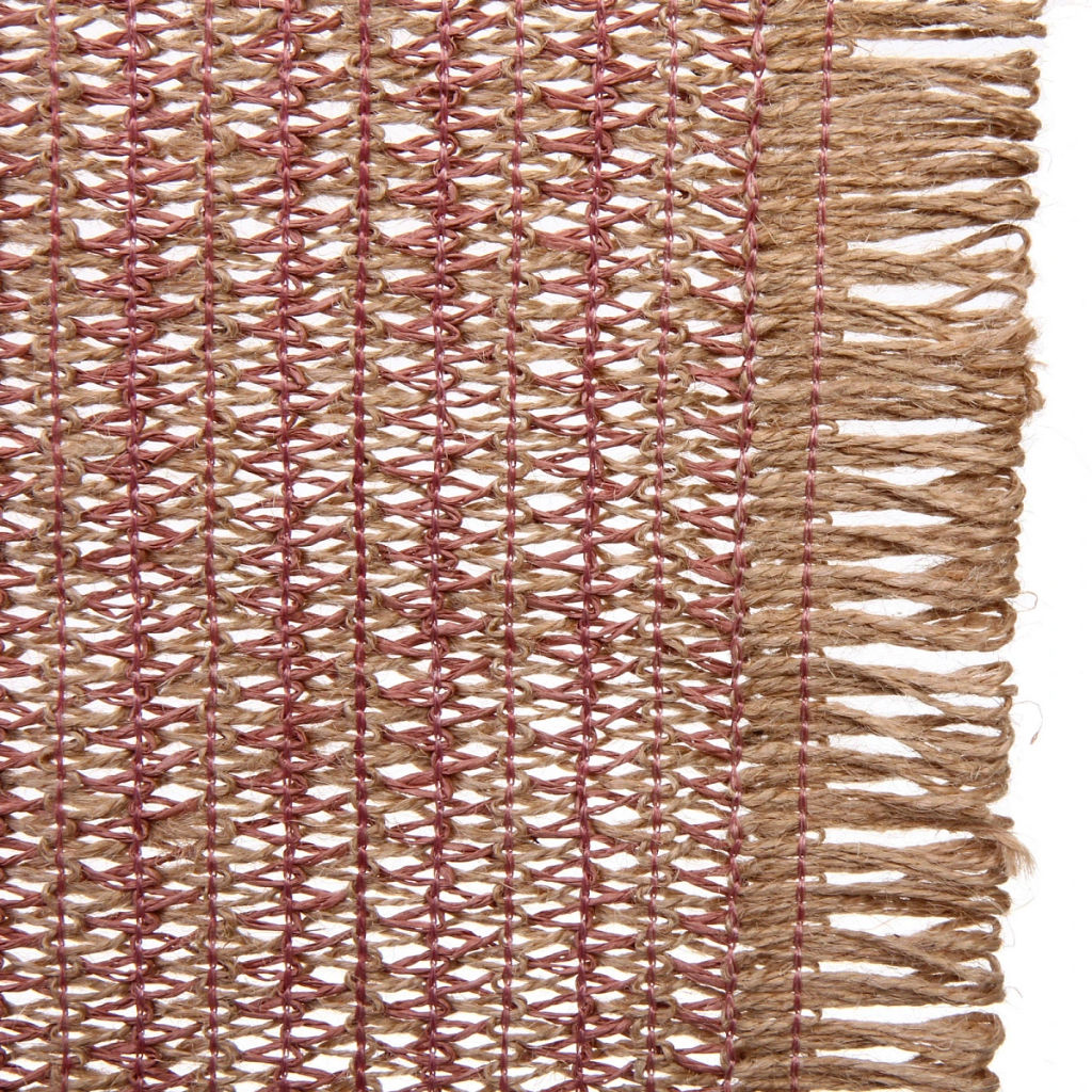 Цена за 2 шт. Салфетка на стол 30*45см "Бохо" плетеная розовая