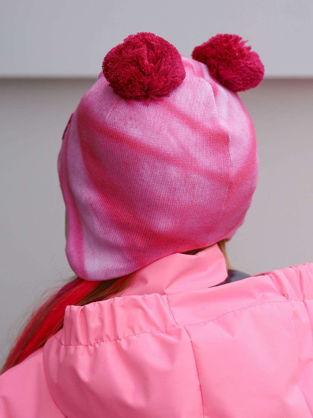 Шапка на завязках, розовая - Inzibe фото 2