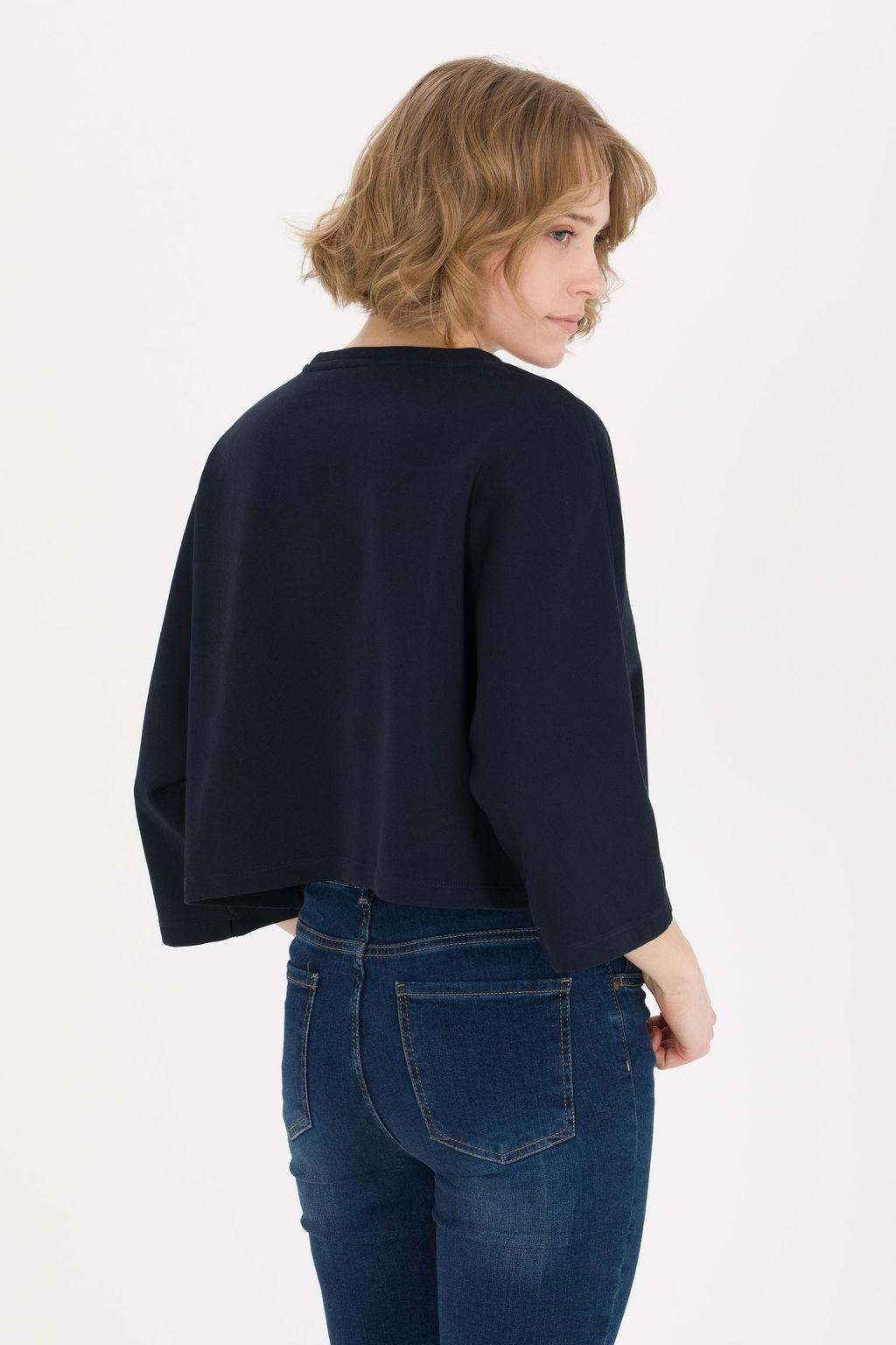 U. S. Polo Assn Женский темно-синий свитшот с круглым вырезом - U.s. polo assn фото 5