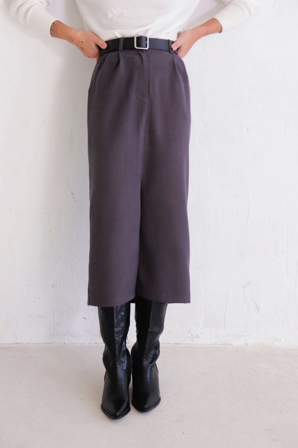 Юбка миди-макси с разрезом спереди - Martichelli фото 50