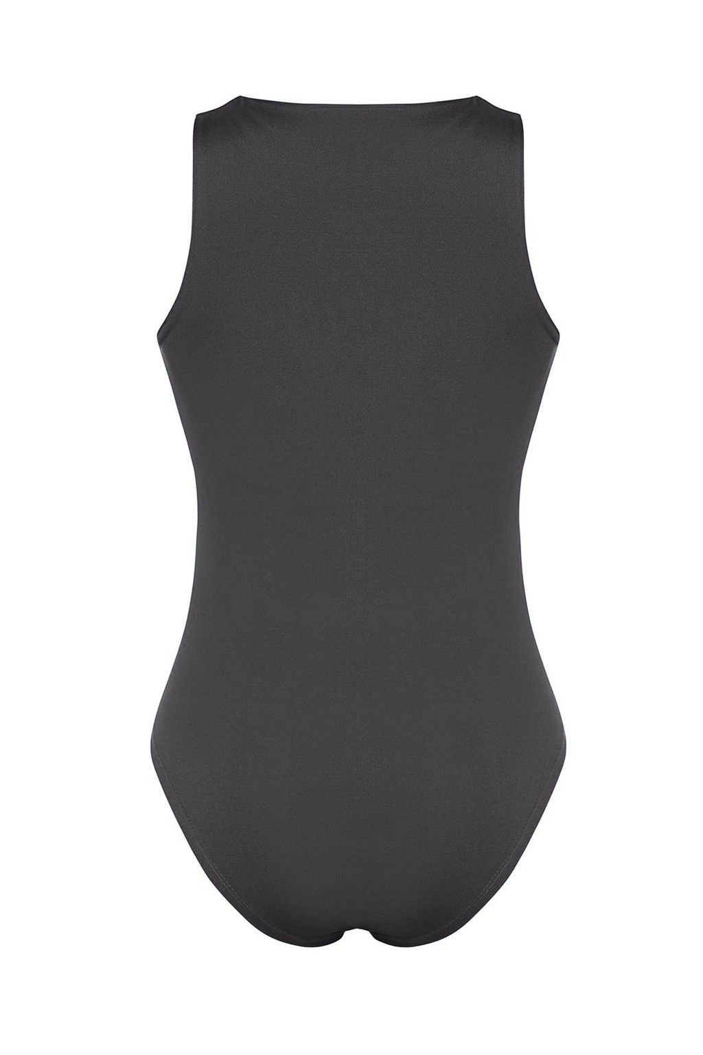 Antrasit Halter Yaka Vucuda Oturan Esnek Alttan C?tc?tl? Orme Body TWOSS20BD0044