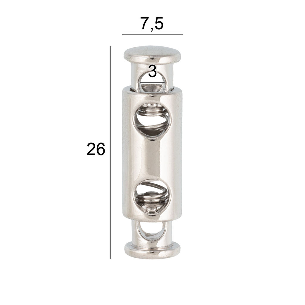 Зажим металл Micron GB 2004 d 3 мм в пакете 12 шт №06 черный никель