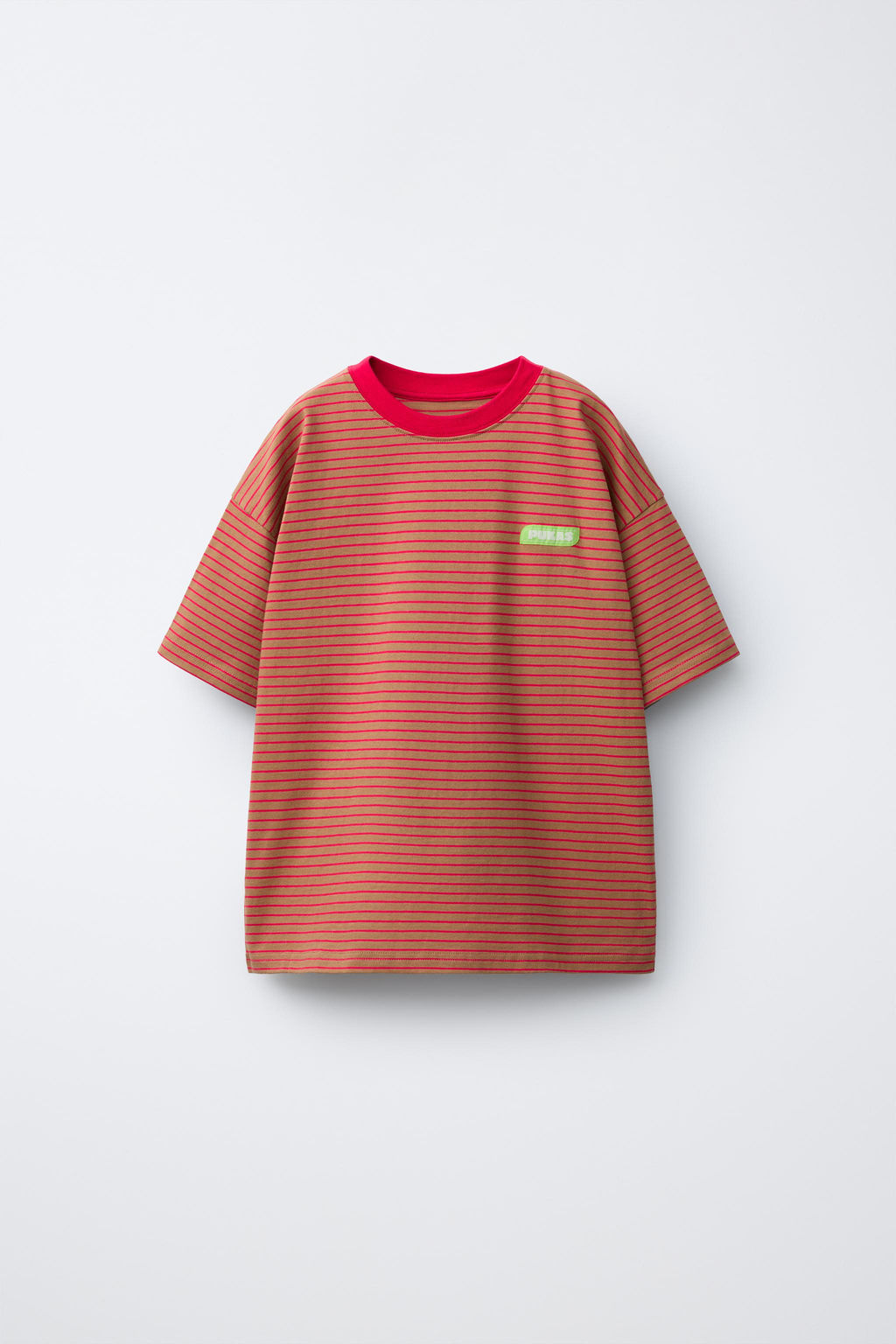 CAMISETA ESTAMPADO RAYAS PUKAS SURF / Marr?n