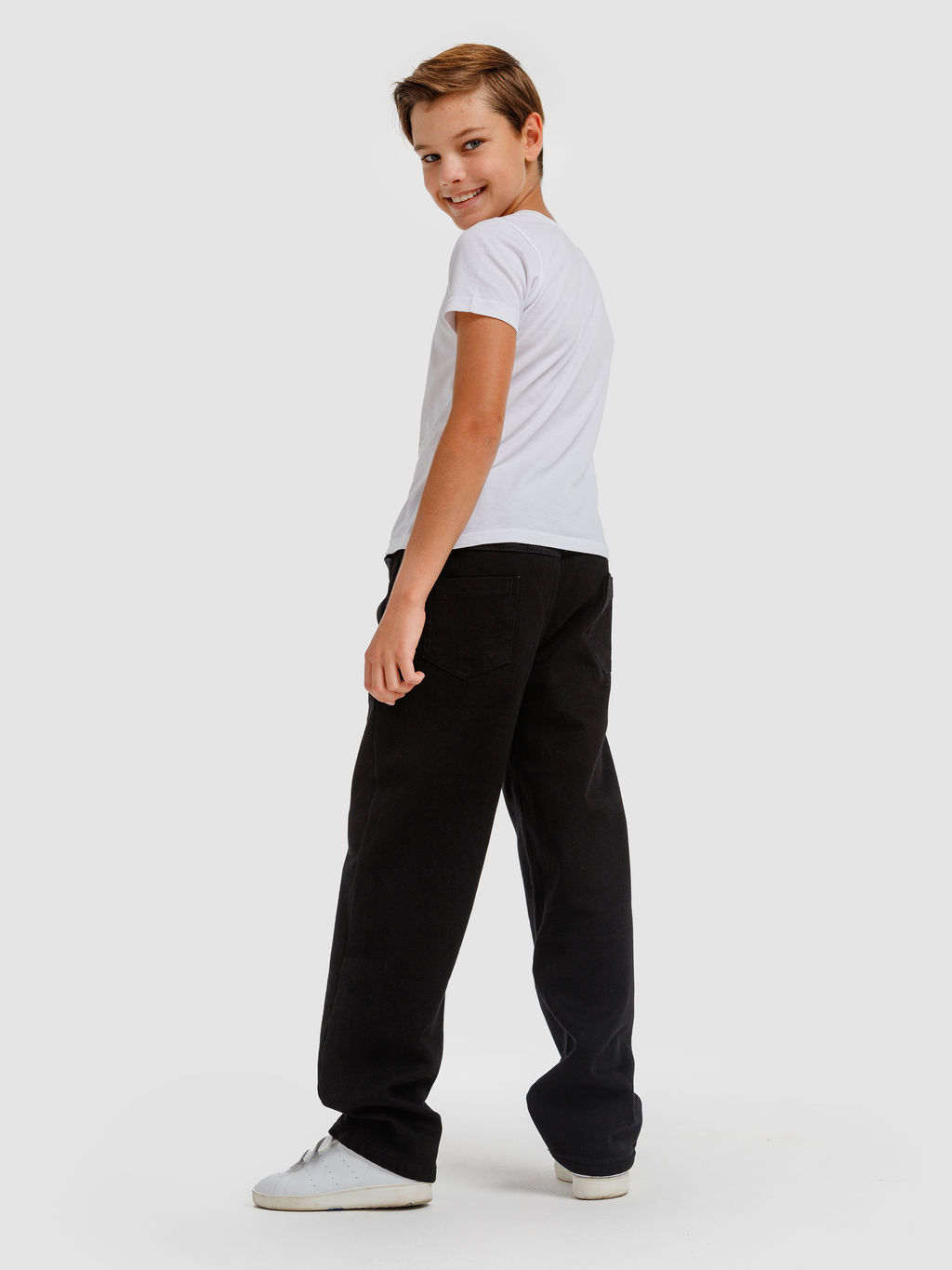 Джинсы-багги утеплённые для мальчиков