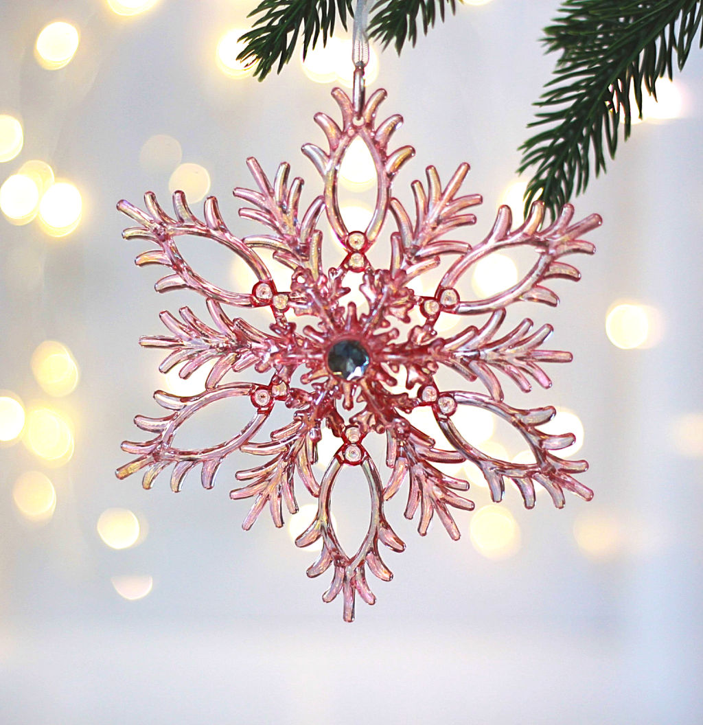 Цена за 2шт. Подвеска "Волшебные переливы" 13,5*13,5 см, Розовый