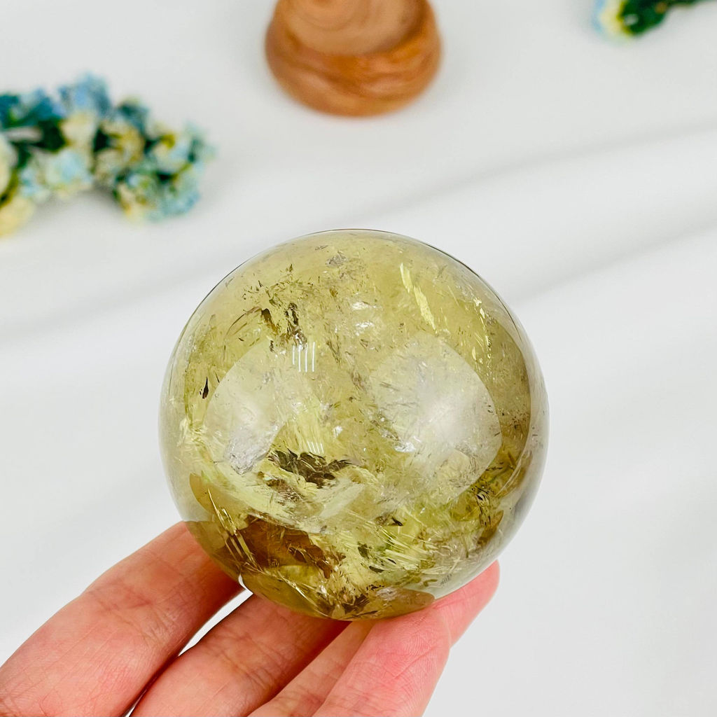 Шар из Цитрина на подставке - Радуга самоцветов фото 2