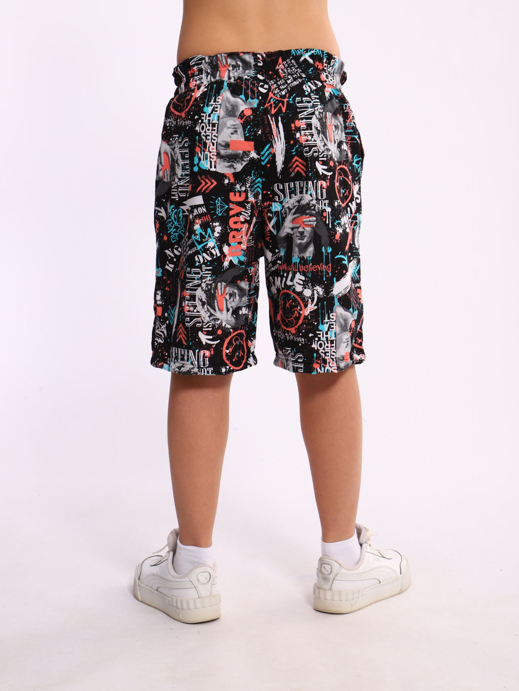 Шорты Федор синий граффити - Ладошки фото 28