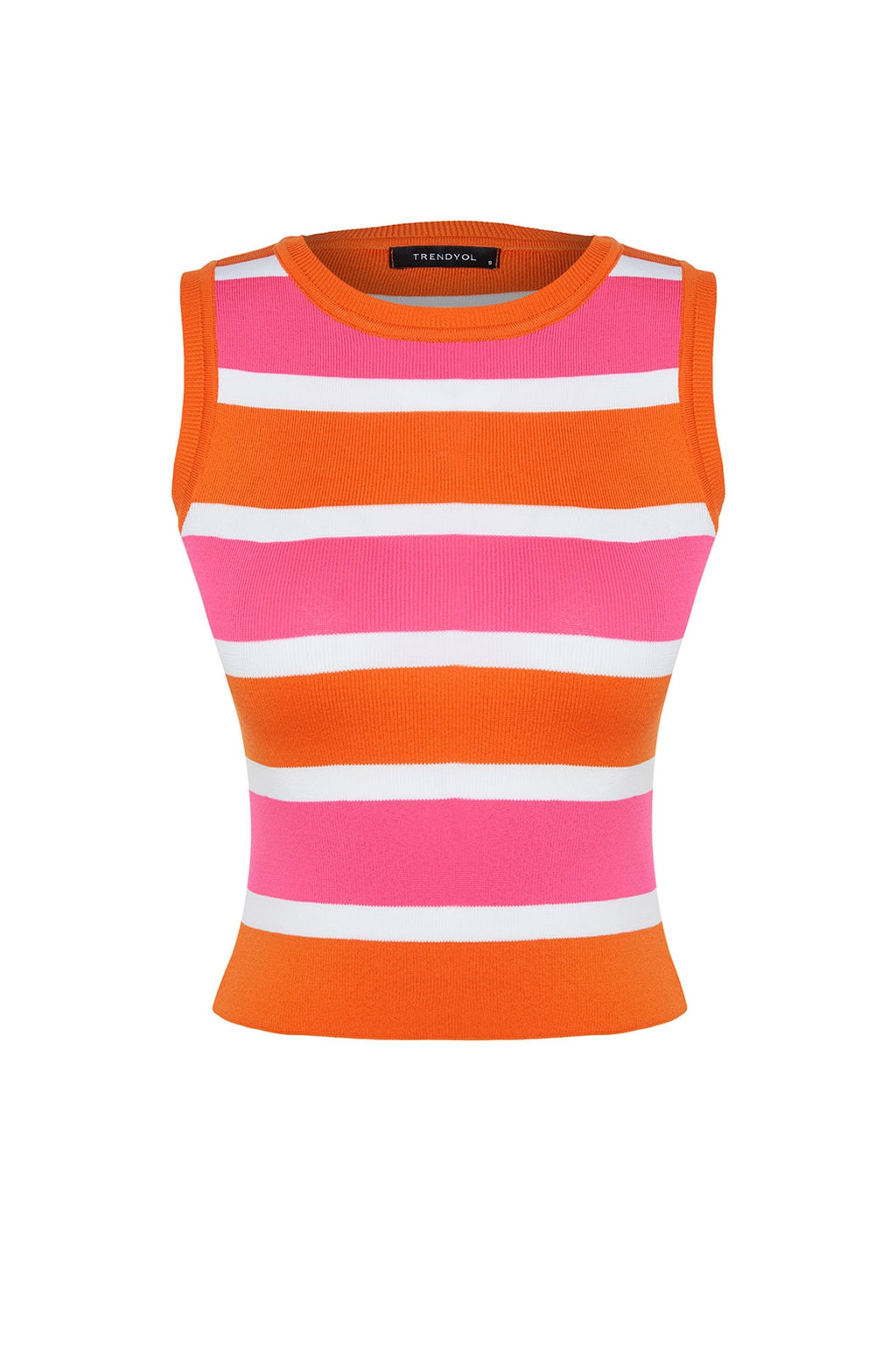 Trendyolmilla Yesil Renk Bloklu Triko Ince Bluz TWOSS22BZ1170  фото 6
