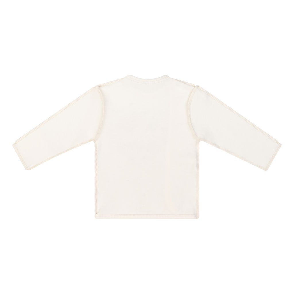 Распашонка ясельная молочная с принтом  "Я люблю маму "