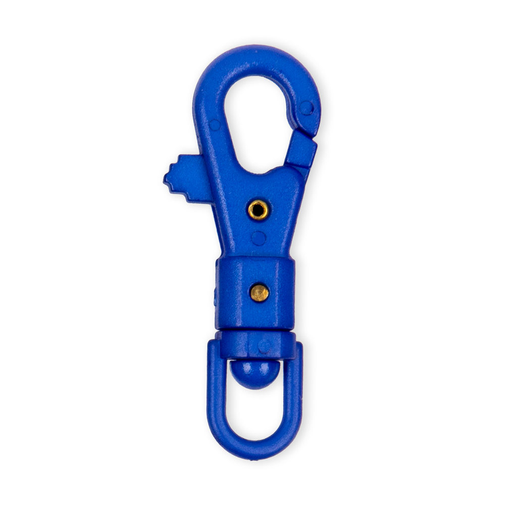 Фурнитура сумочная пластик GHB004 Карабин Gamma ( 14 мм) 10 шт. №13 голубой