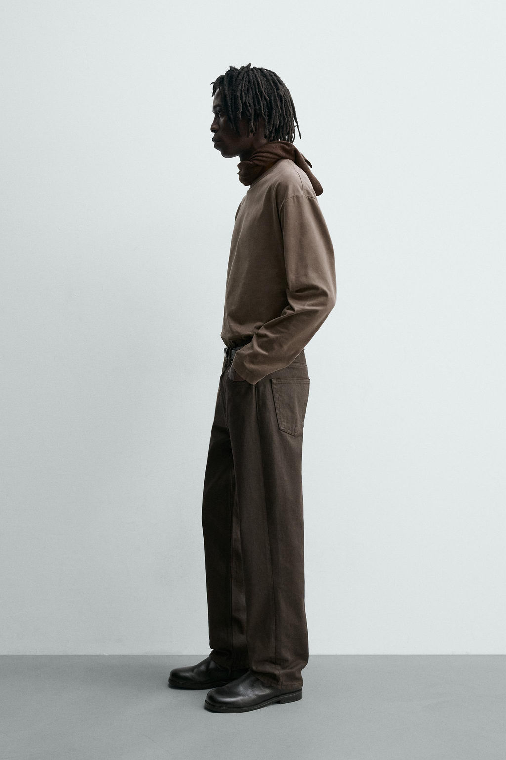 WASHED LONG SLEEVE T-SHIRT - Zara фото 3