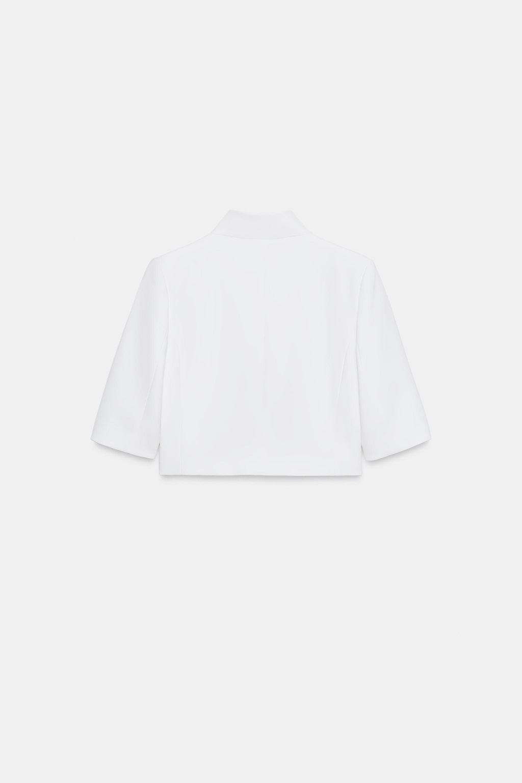 BLAZER CROPPED MANGA CORTA ZW COLLECTION / Crudo - Zara фото 6