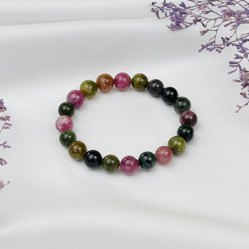Браслет из Турмалина микс (Бразилия) 16 см