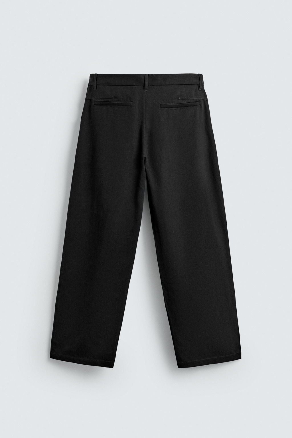COTTON-LYOCELL PLEATED TROUSERS