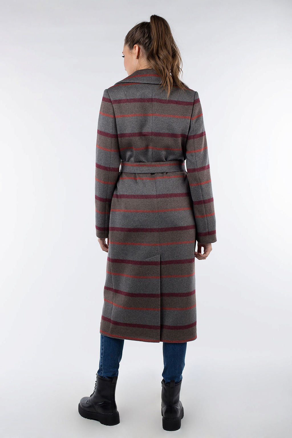 Пальто женское демисезонное (пояс) - El podio фото 5