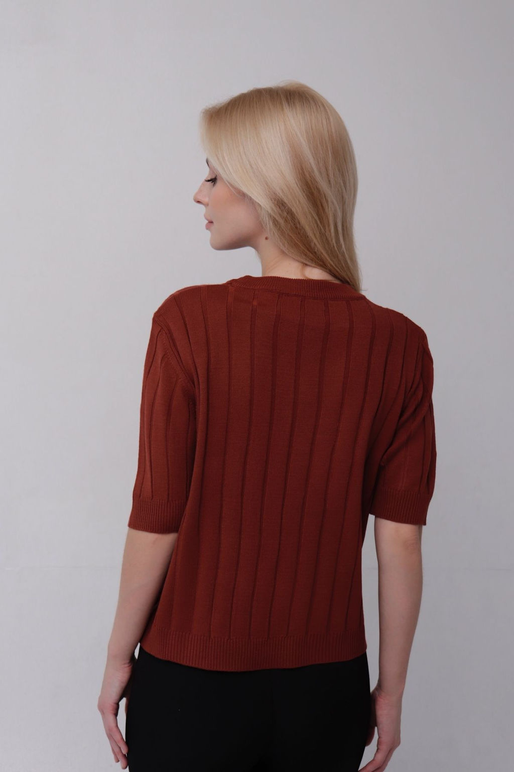 10799 Топ вязаный терракотовый - Martichelli фото 7