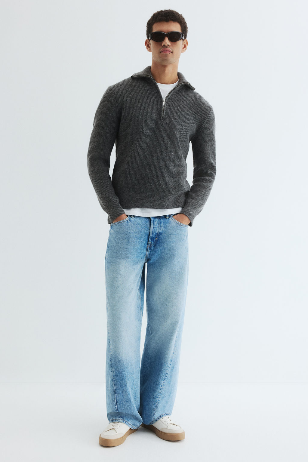 Jersey con media cremallera Regular Fit - H&m фото 4