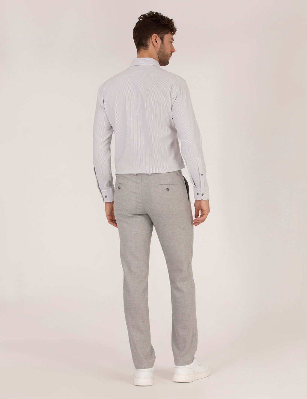 Gri Slim Fit Kuma_ Pantolon - Pierre cardin фото 4