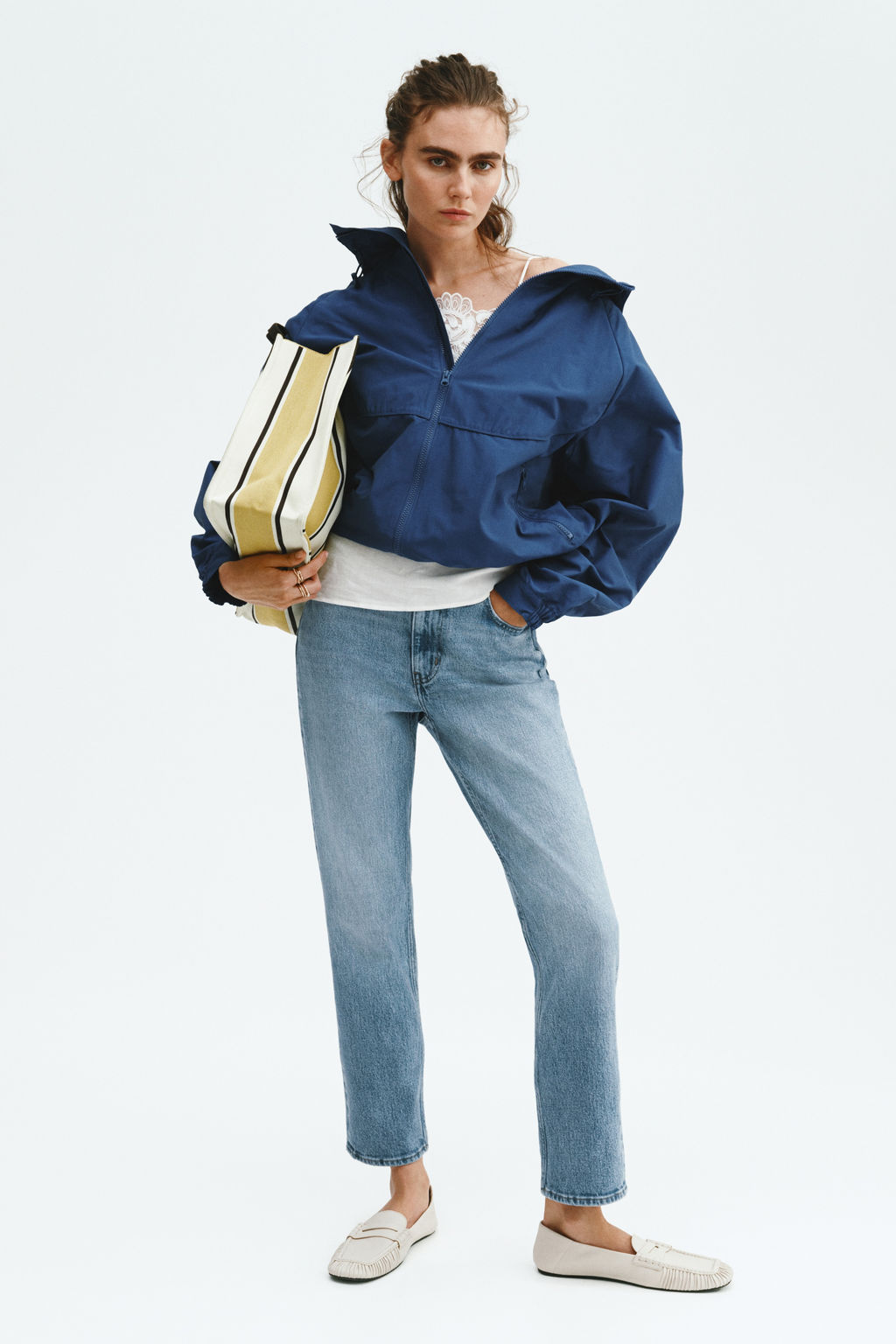 Slim Straight Regular Waist Ankle Jeans - H&m фото 3