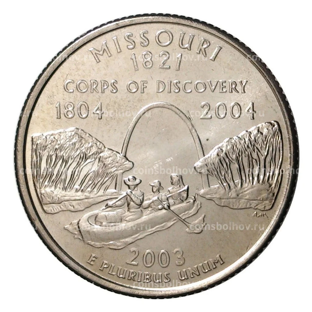 25 центов 2003 года D Штаты и территории - Миссури