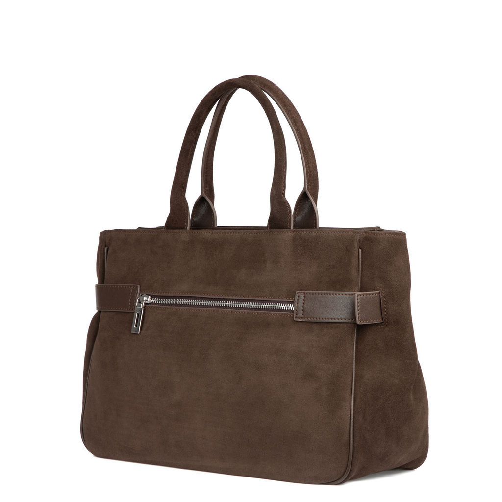 89-6971-1 coffee, Женская замшевая сумка, Barcelo Biagi