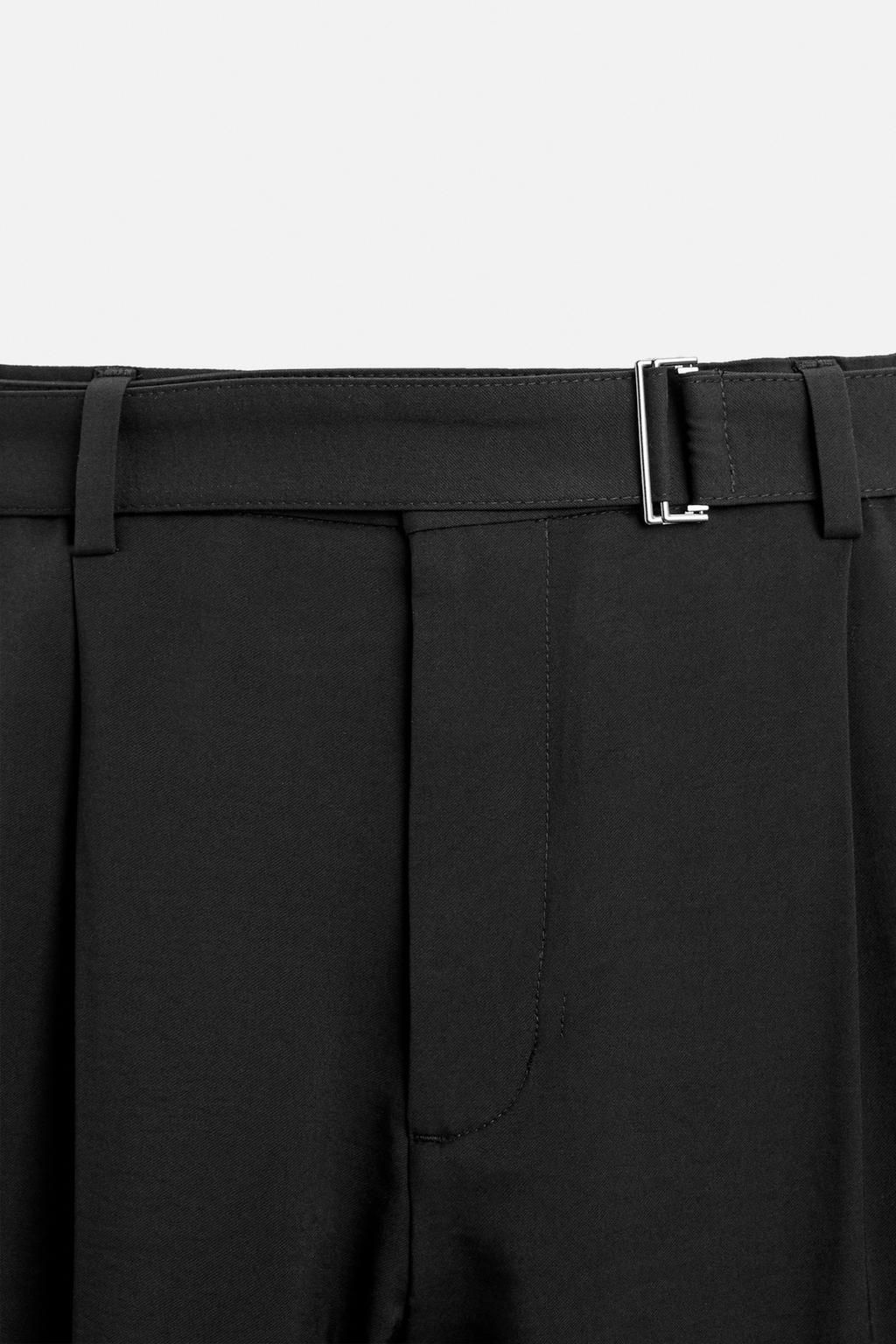 PLEATED TROUSERS WITH BELT - Zara фото 9