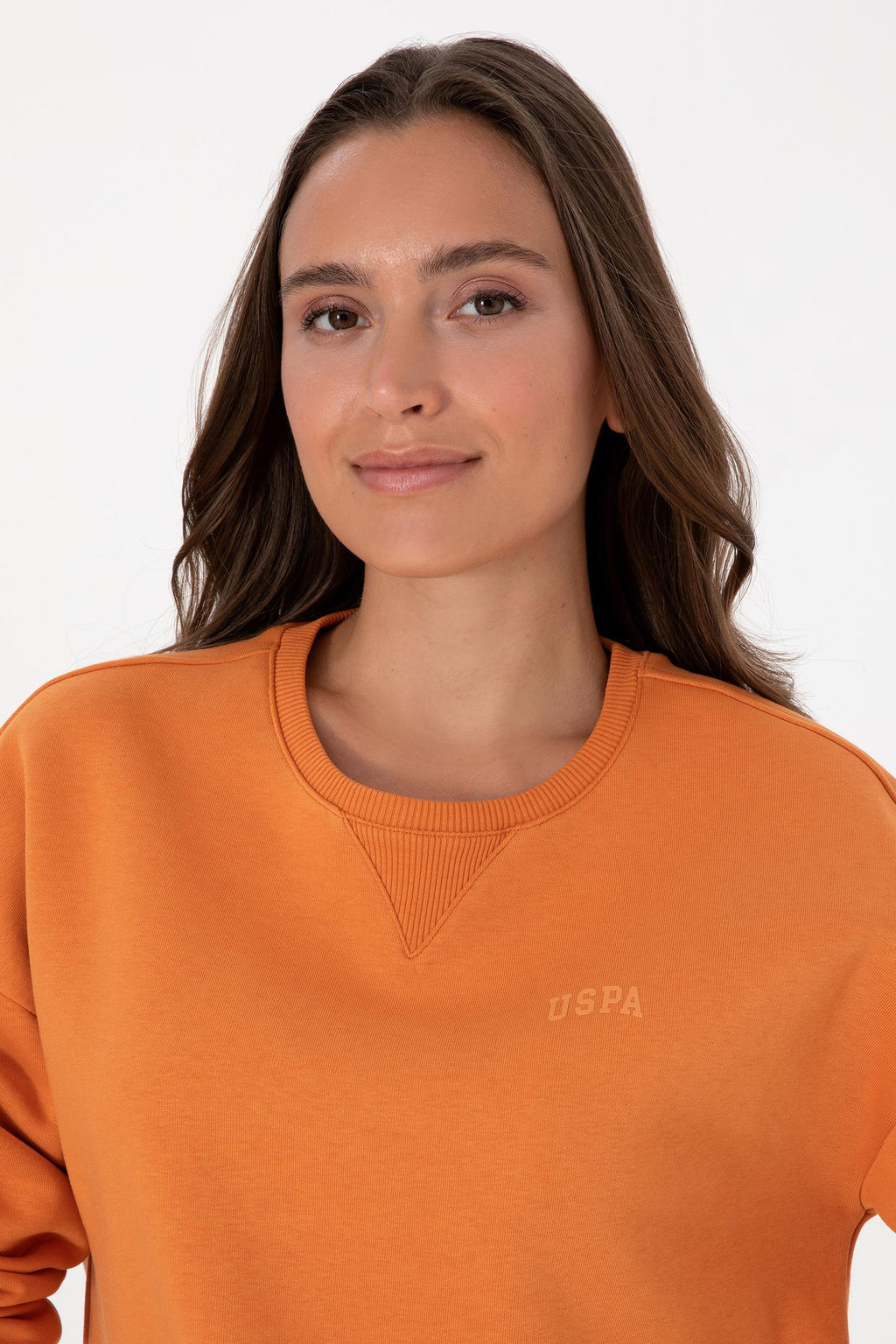 Kad_n Bak_r _ardonlu Bisiklet Yaka Basic Sweatsh_rt - U.s. polo assn фото 2