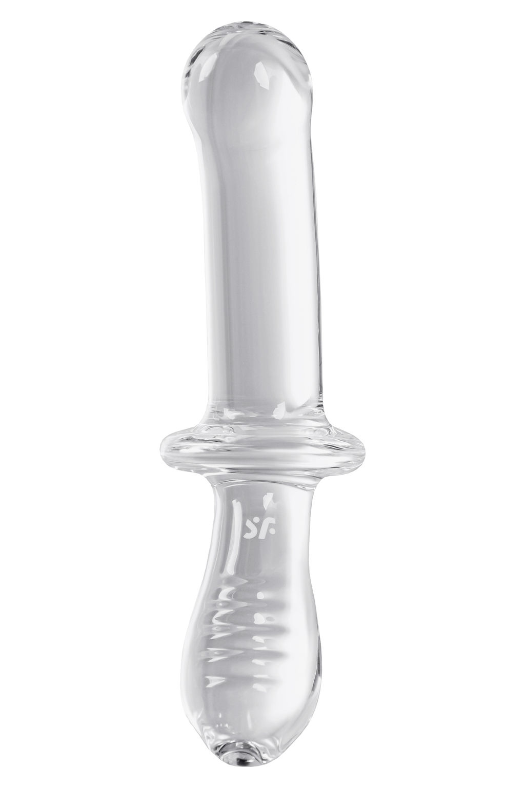 Двусторонний фаллоимитатор Satisfyer Double Crystal, стекло, прозрачный, 19,5 см  фото 3