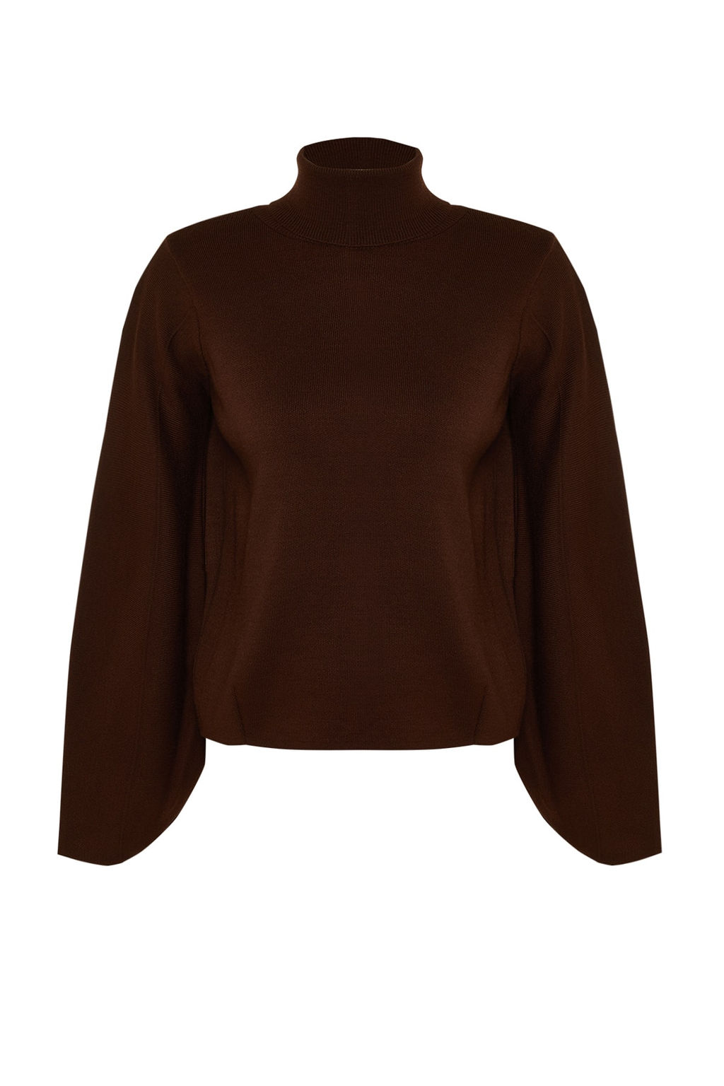 Ekru Basic Bal?kc? Yaka Triko Kazak TWOAW21KZ0485 - Trendyolmilla фото 9