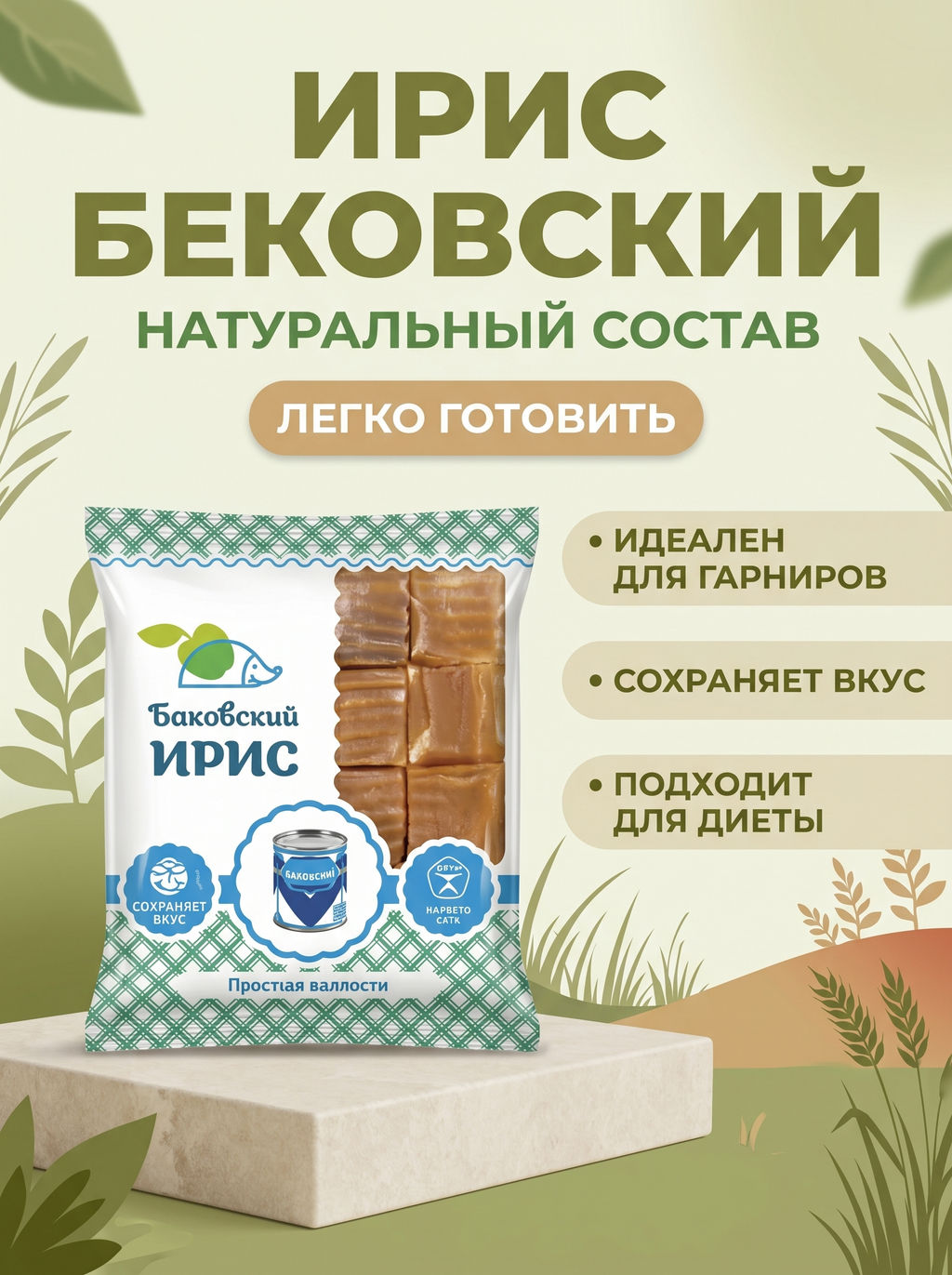 Бековский ирис, лоток 3кг - Бековский Пищекомбинат фото 2