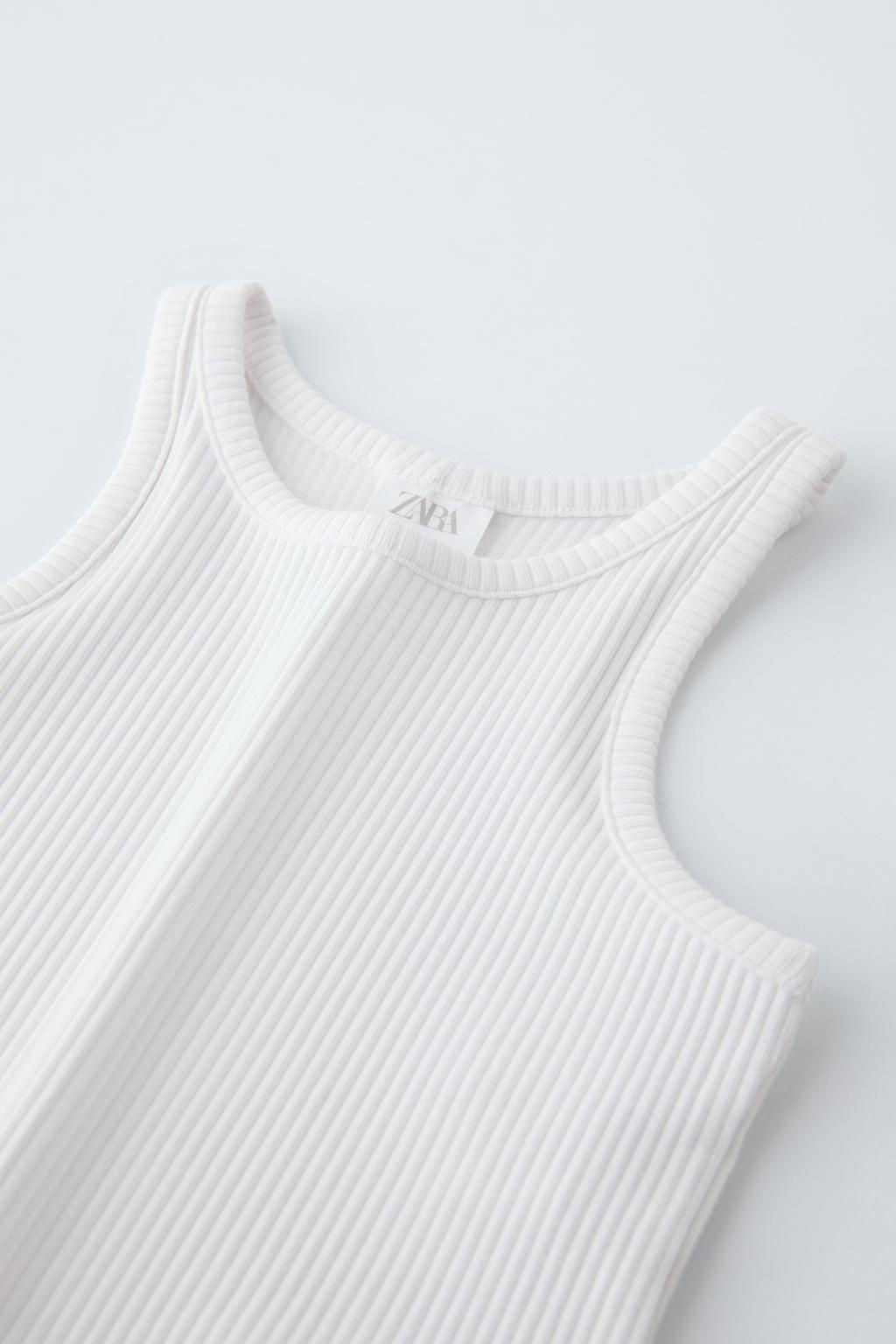 RIBBED RACERBACK TOP - Zara фото 9