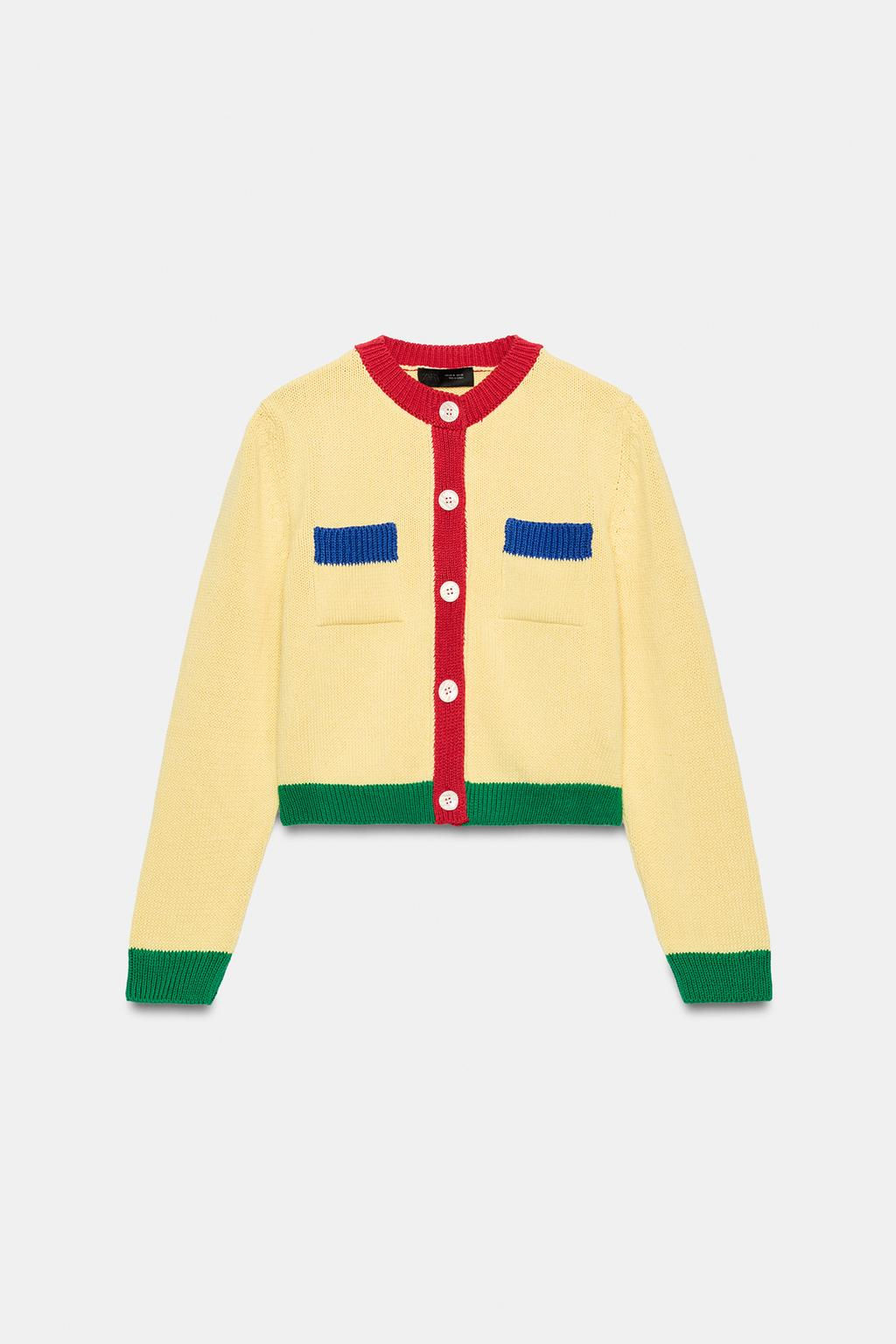 COLOUR BLOCK CARDIGAN - Zara фото 6