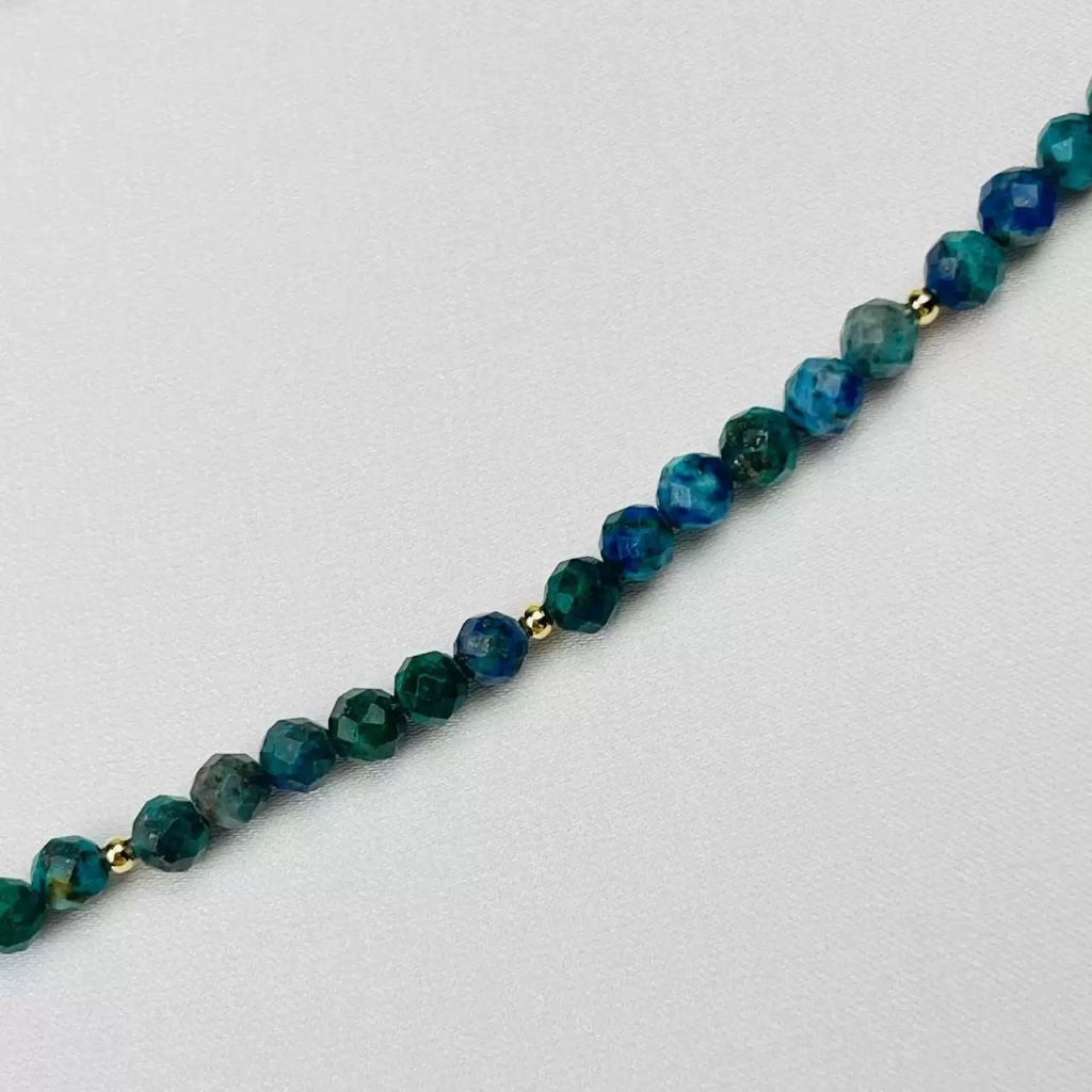 Бусы-Чокер из Лазурита и Азурита с кулоном - Радуга самоцветов фото 3