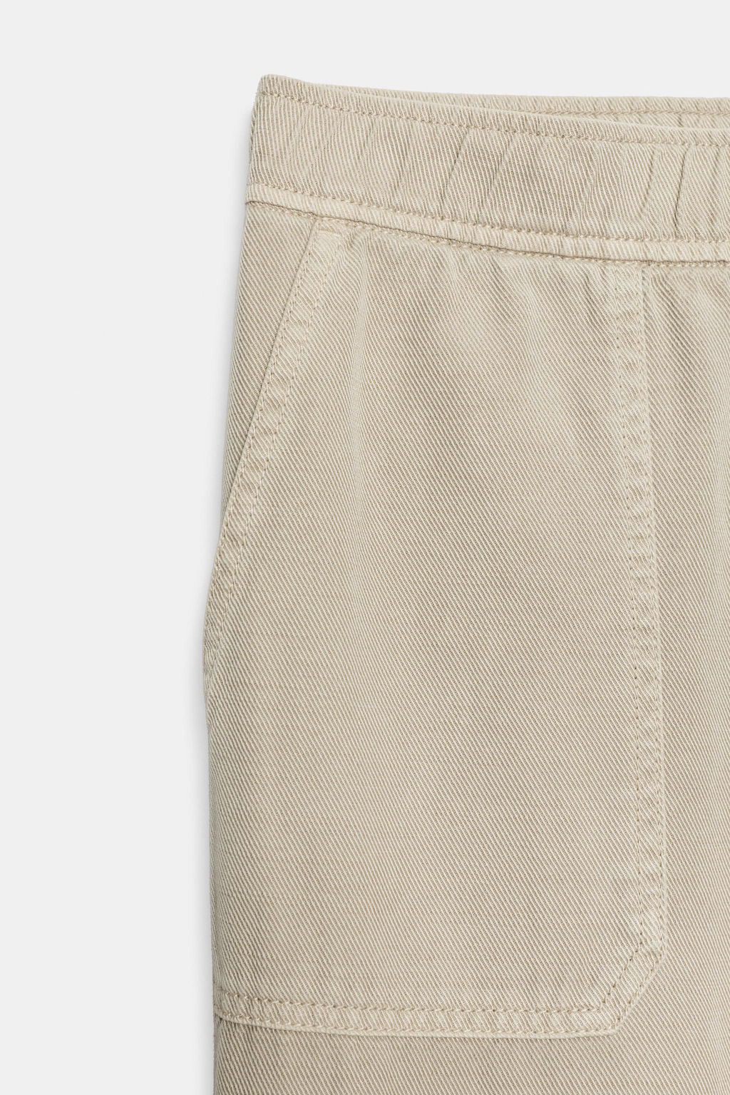 PANTAL?N CINTURA EL?STICA / Beige
