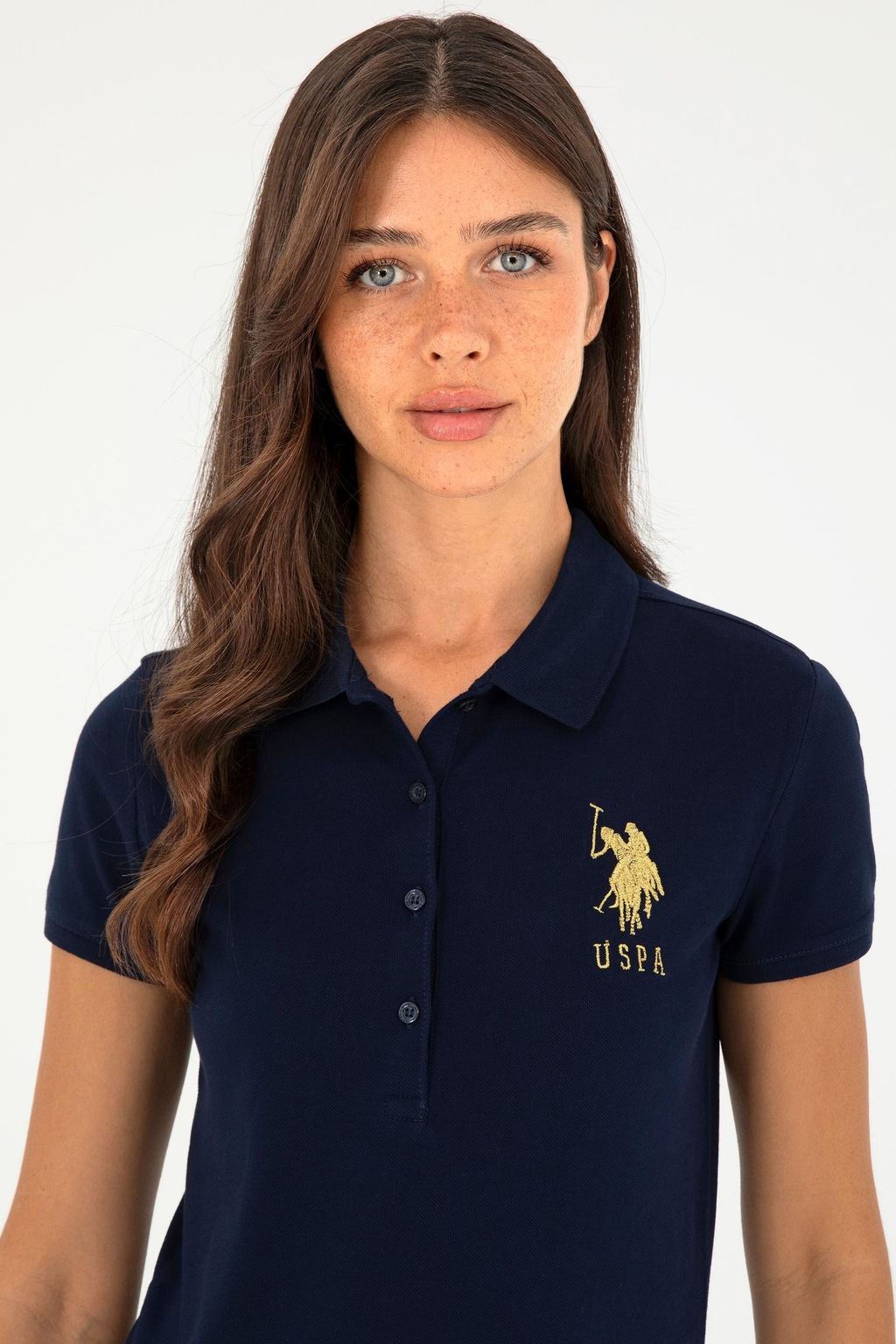 Kad_n Lacivert Basic Polo Yaka Ti__rt Sepette S_rpriz _ndirim - U.s. polo assn фото 2
